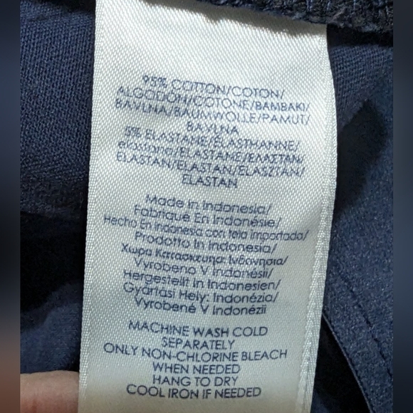 Chaps size 6 navy slacks in great condition extra wide waistband - Picture 8 of 13